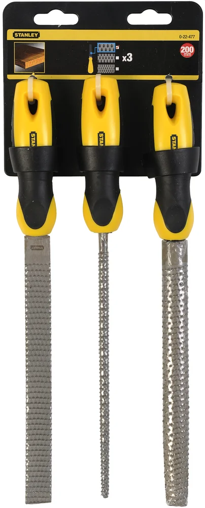Fil set 8″/200 mm m/ flat, halvrund og rund v:9385736 Fil set 8″/200 mm m/ flat, halvrund og rund v:9385736