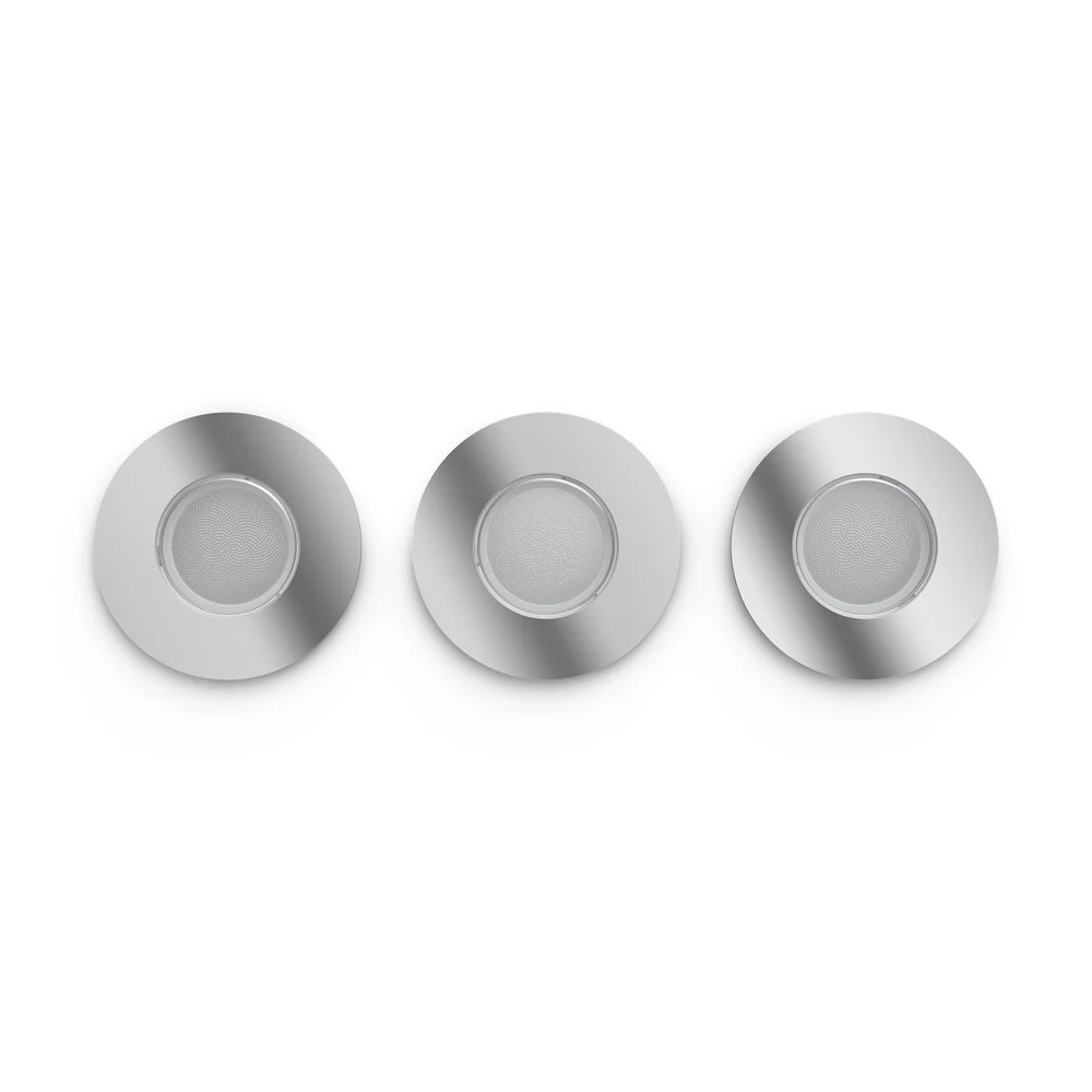 Philips Hue Spotlight innfelt Xamento HUE, 4,2W, krom, 3-pakning v:3721771