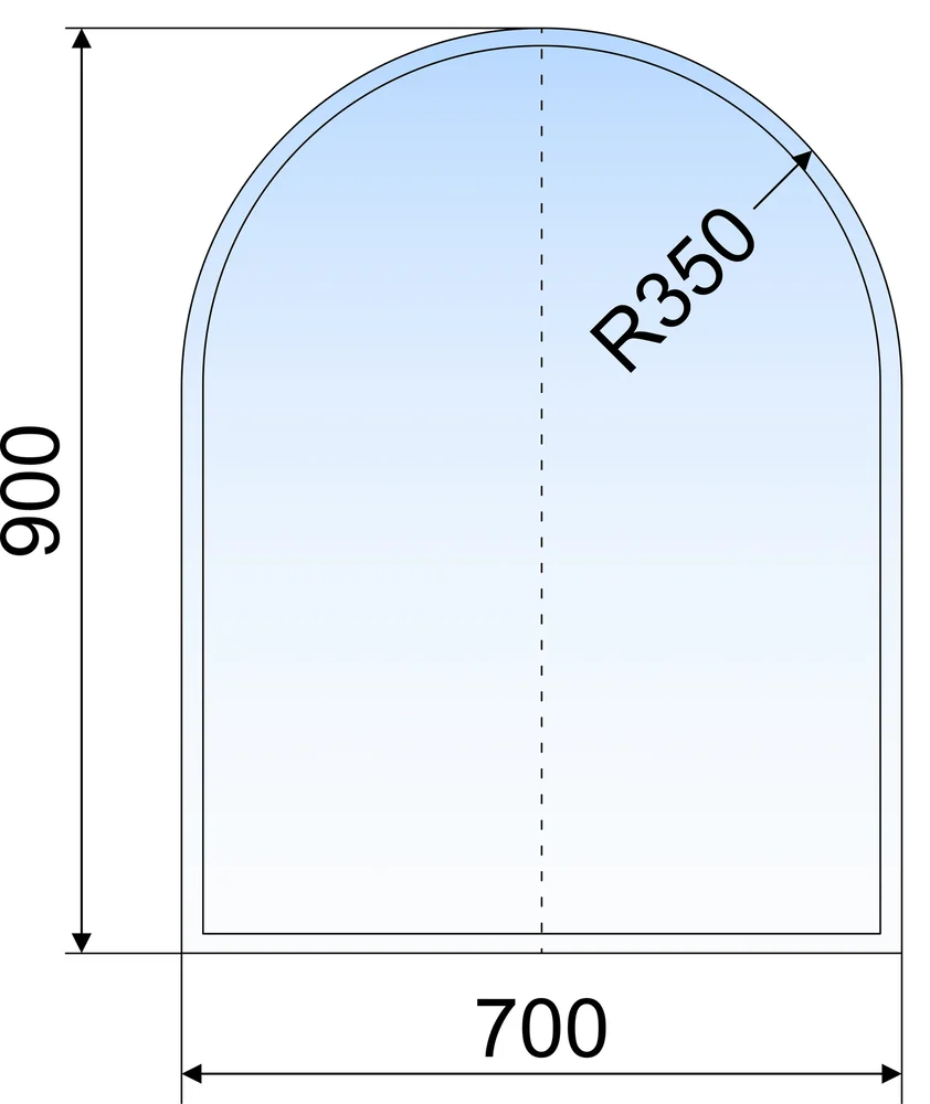 GULVPLATE 700X900X6MM KL GL FASETT v:7656724