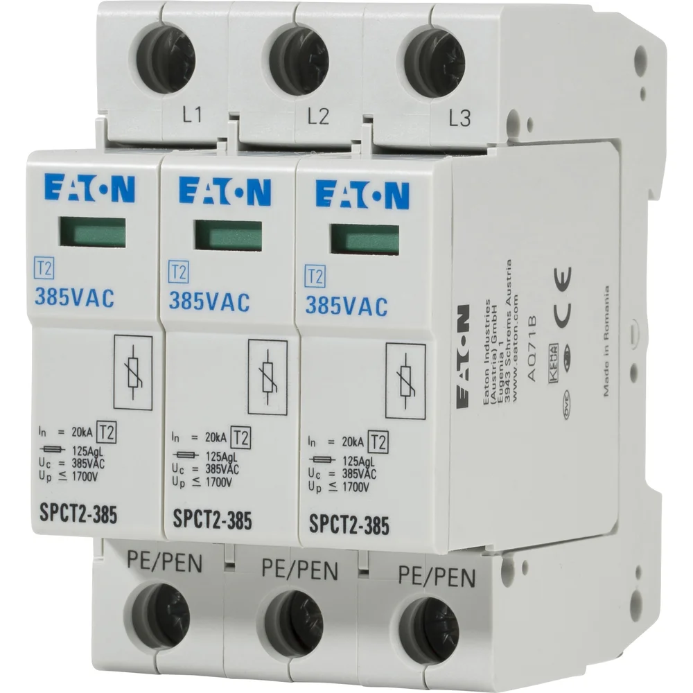 EATON OVERSPENNINGSVERN 3-POLET 385VAC 3X20kA v:2921625