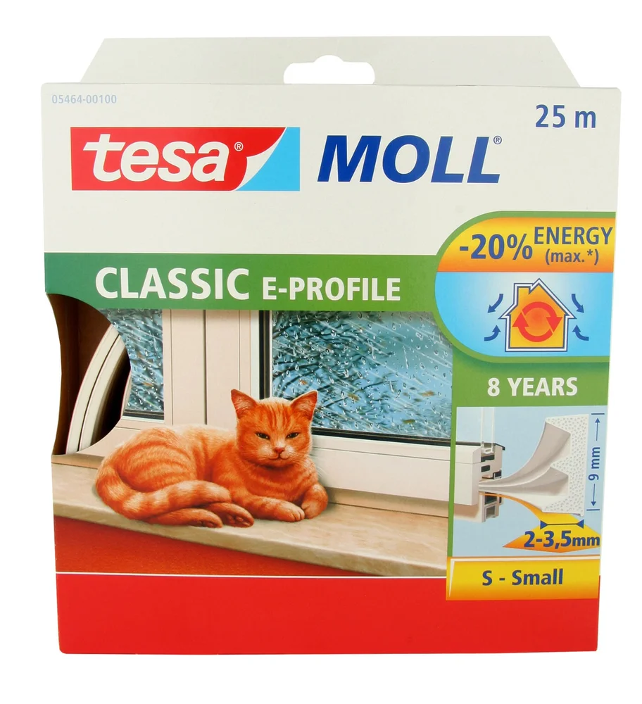 Tesa Tetningslist, E-profil, 25 m v:1133150