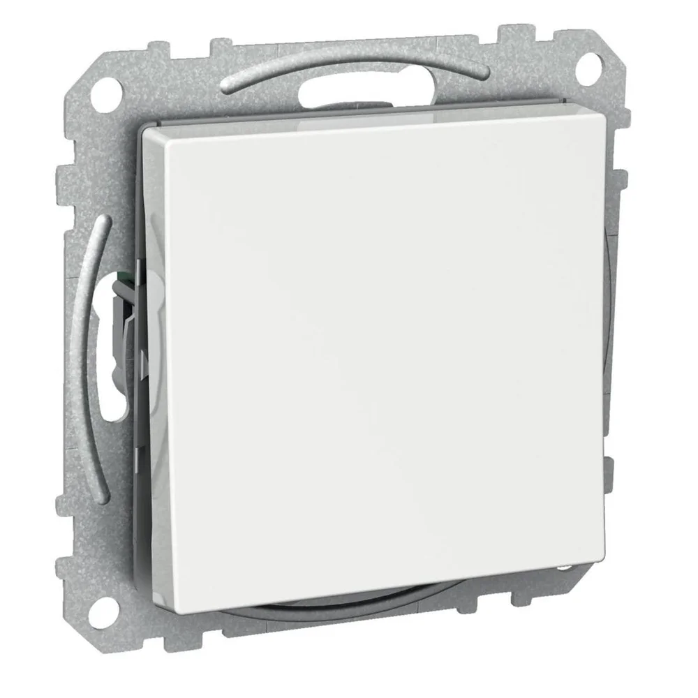 Schneider Electric Bryter, uten klør, trapp/1-pol, Exxact, Hvit v:9240181