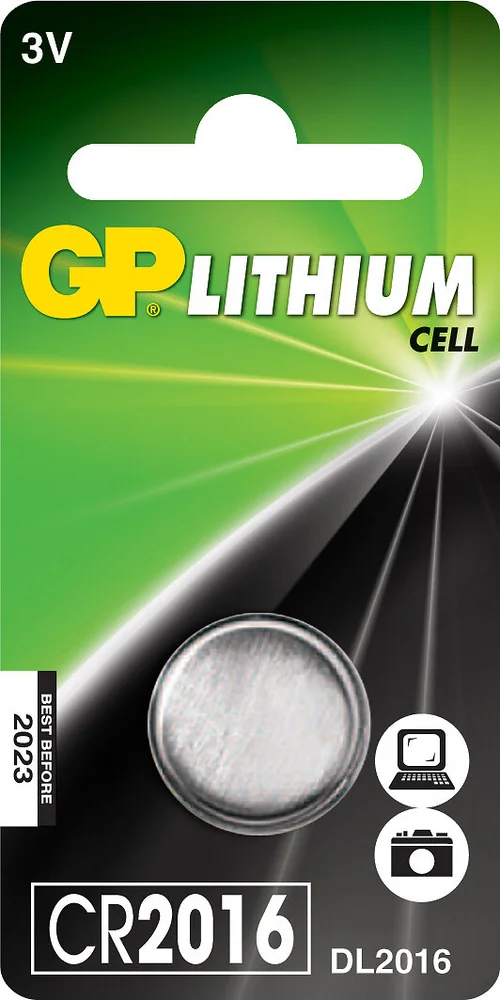 GP Batterier Knappecelle CR2016 v:3621836