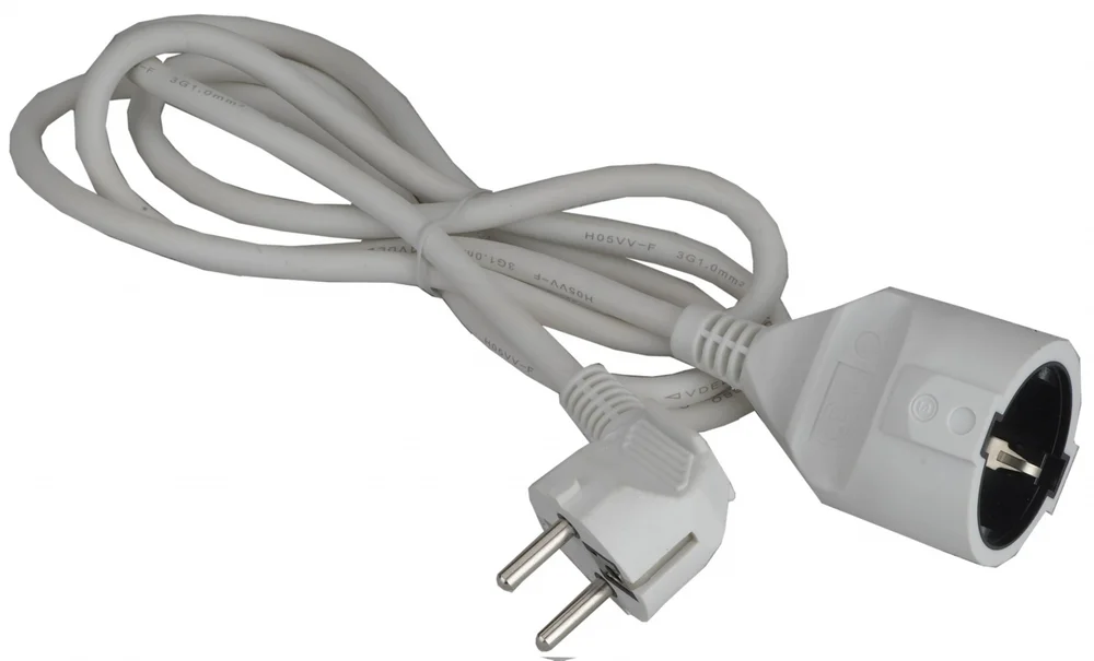 Skjøteledning hvit 3 meter 1,5 mm v:1106950