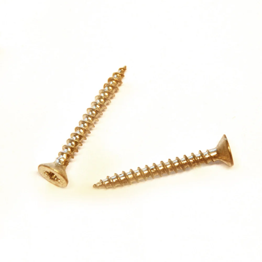 SKRUER GULVLIST 3.0X35 TORDR GULD v:3697955
