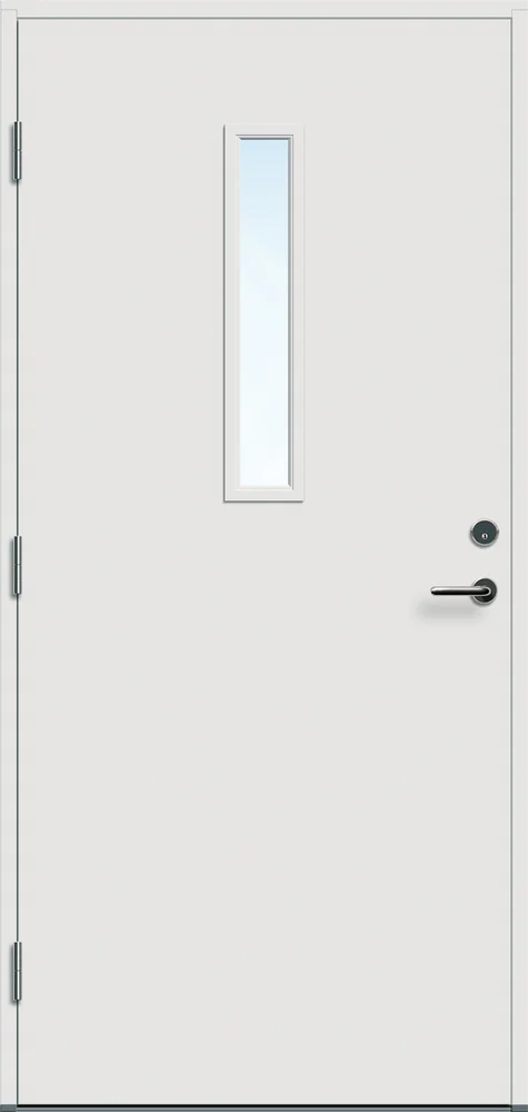 Ytterdør 80x190 Kjeller hvit venstre v:9501831