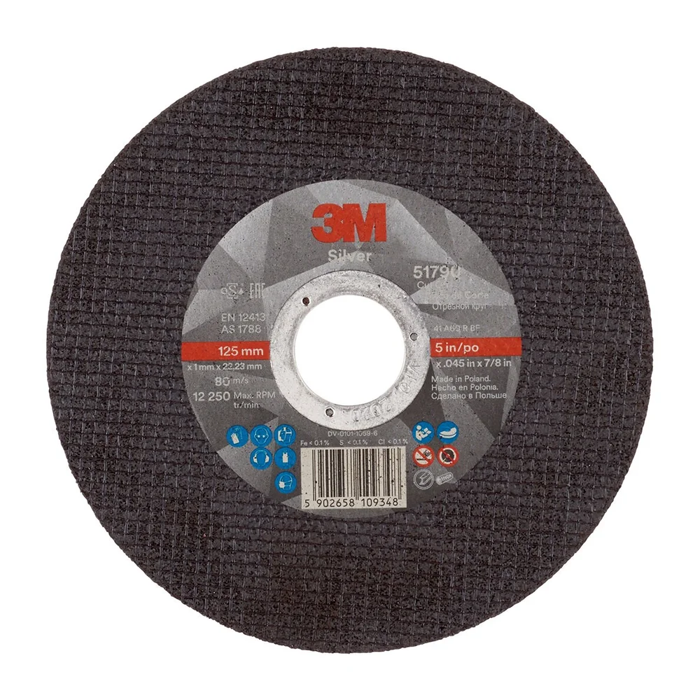3M Skive T41 Sølv, 125x1x22,23 mm v:9726591