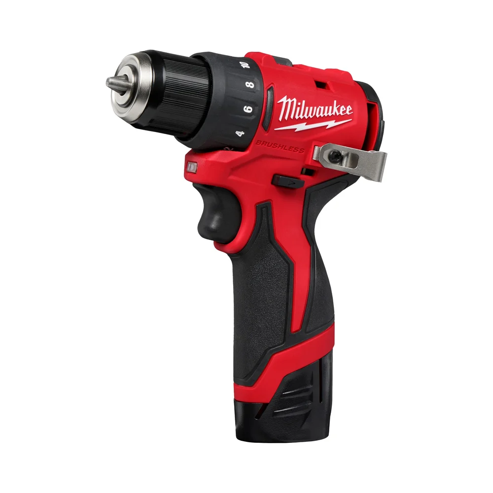 Milwaukee Borrenøkkeldrill, M12, BLDDRC-202C, Inkl. batteri & lader. v:3761498