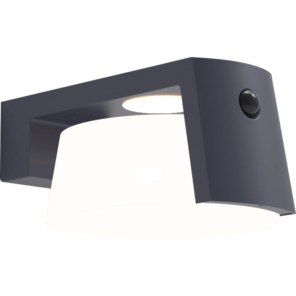 LUTEC MOON SENSOR VEGGHENGT LAMPE MØRK GRÅ v:1684246