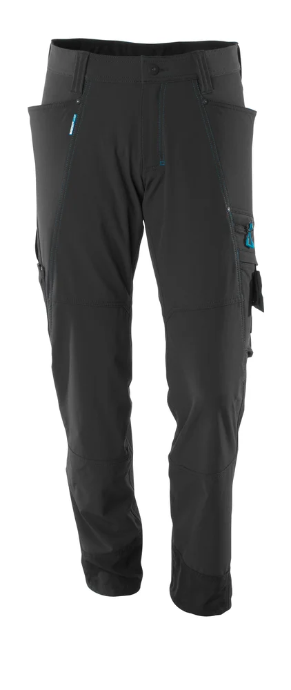 Bukse 17279 svart 82c52 stretch, lav vekt v:6982328