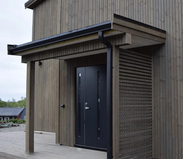 Ytterdør 90x200 Forus 05 svart venstre v:6325662