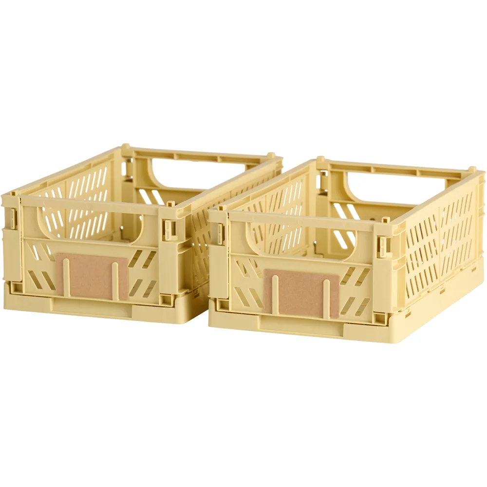 DAY SAMMENLEGGBAR KASSE 2STK 25X16.5X10CM GUL v:7113428 DAY SAMMENLEGGBAR KASSE 2STK 25X16.5X10CM GUL v:7113428