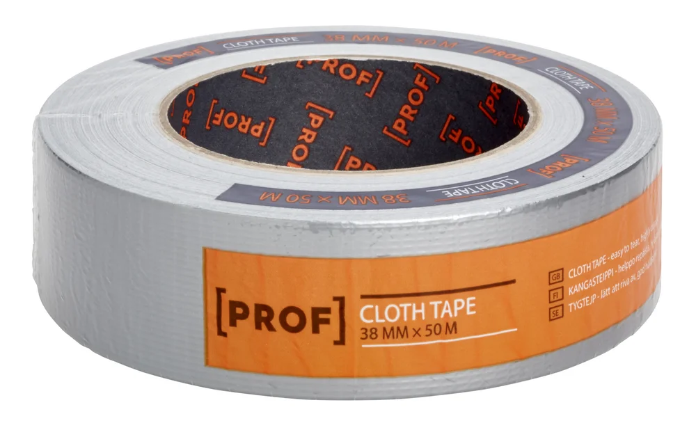 Lerretstape 50mx38mm Sølv - PROF v:5257559