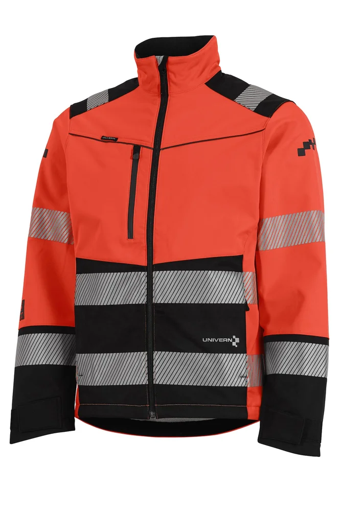 UNIVERN SHOFTSHELLJAKKE VARSEL PROTEC 98124 RØD/SVART v:2018964 UNIVERN SHOFTSHELLJAKKE VARSEL PROTEC 98124 RØD/SVART v:2018964