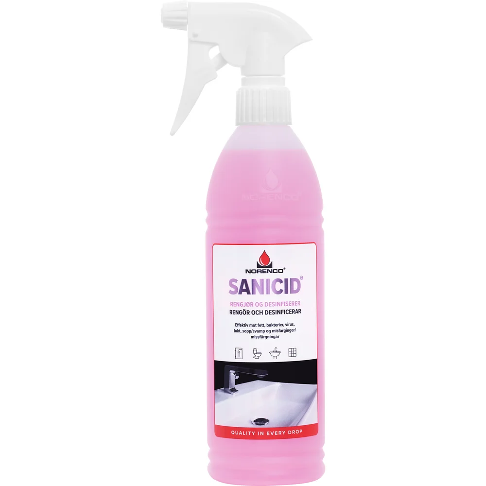 NORENCO SANICID BADEROMSSPRAY 600ML v:6780252