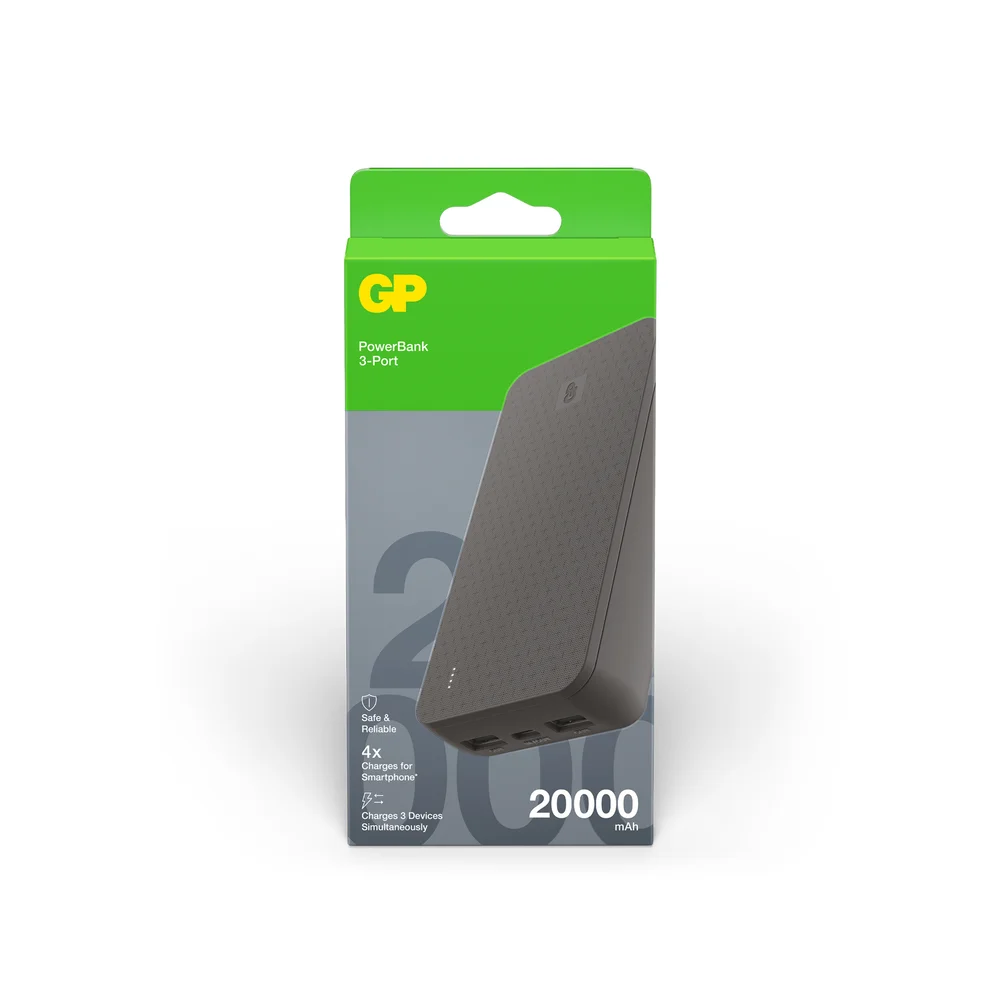GP Powerbank Plus 20000mAh Black v:9706390