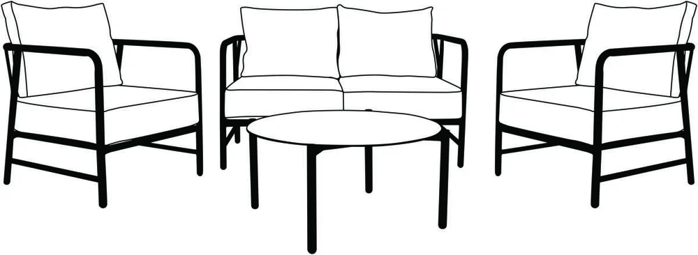 Bohem Brevik sofagruppe uten putetrekk v:9910061 Bohem Brevik sofagruppe uten putetrekk v:9910061