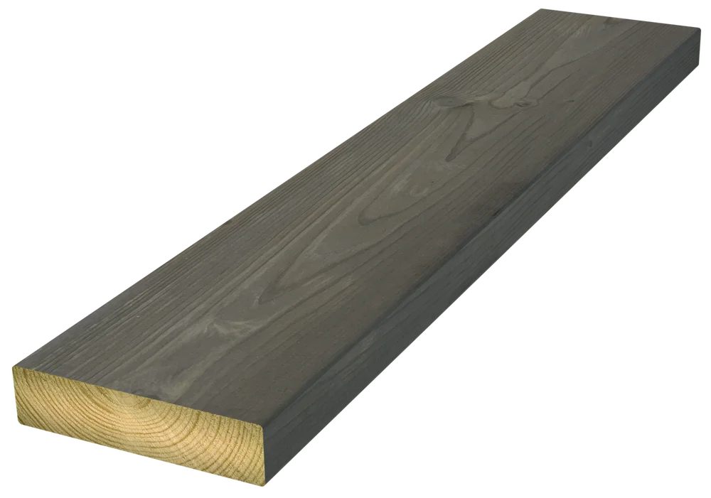 Terrassebord 28x120x4500 Furu Royalimpregnert Grå – Moelven v:3785967