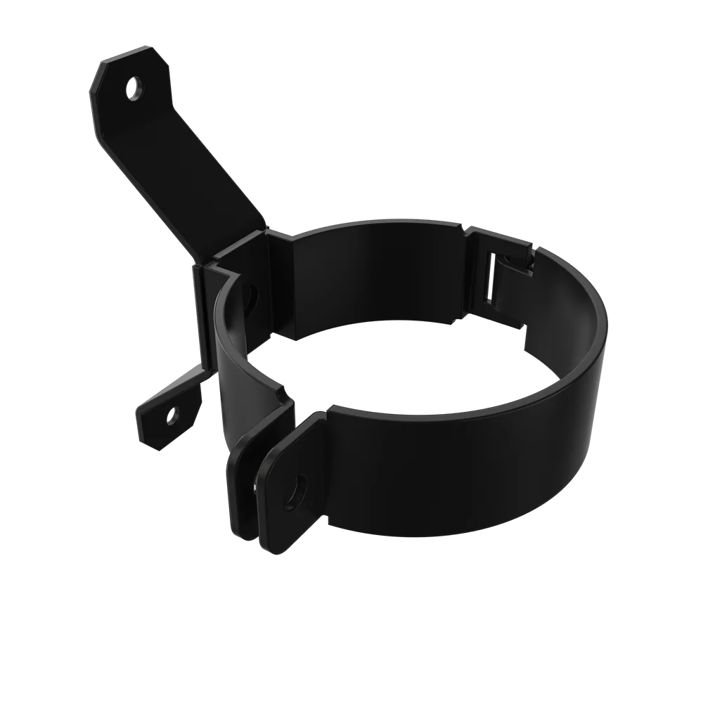 Rørklemme til takrenne 70 mm sort 2 stk v:9314441 Rørklemme til takrenne 70 mm sort 2 stk v:9314441