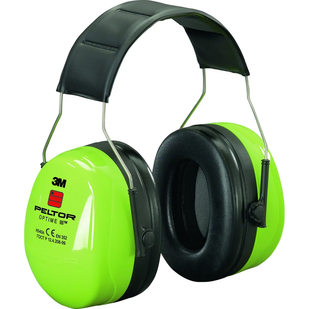 3M Peltor Hørselsvern Optime III med pannebånd, signal farge, H540A-461-GB v:3841173