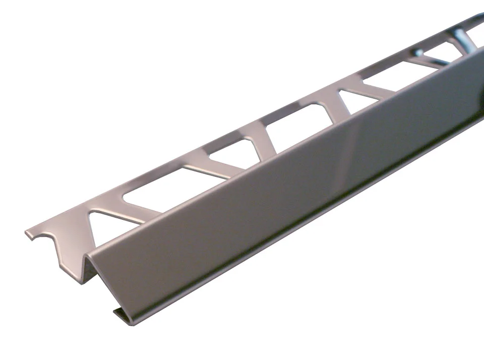 Nivåprofil zerotec 10mm rfr stål gulv 2,7m, polert rustfritt stål v:1071615
