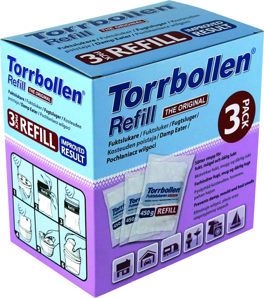 Torrball fuktsluker refill 3-pk v:7181605 Torrball fuktsluker refill 3-pk v:7181605