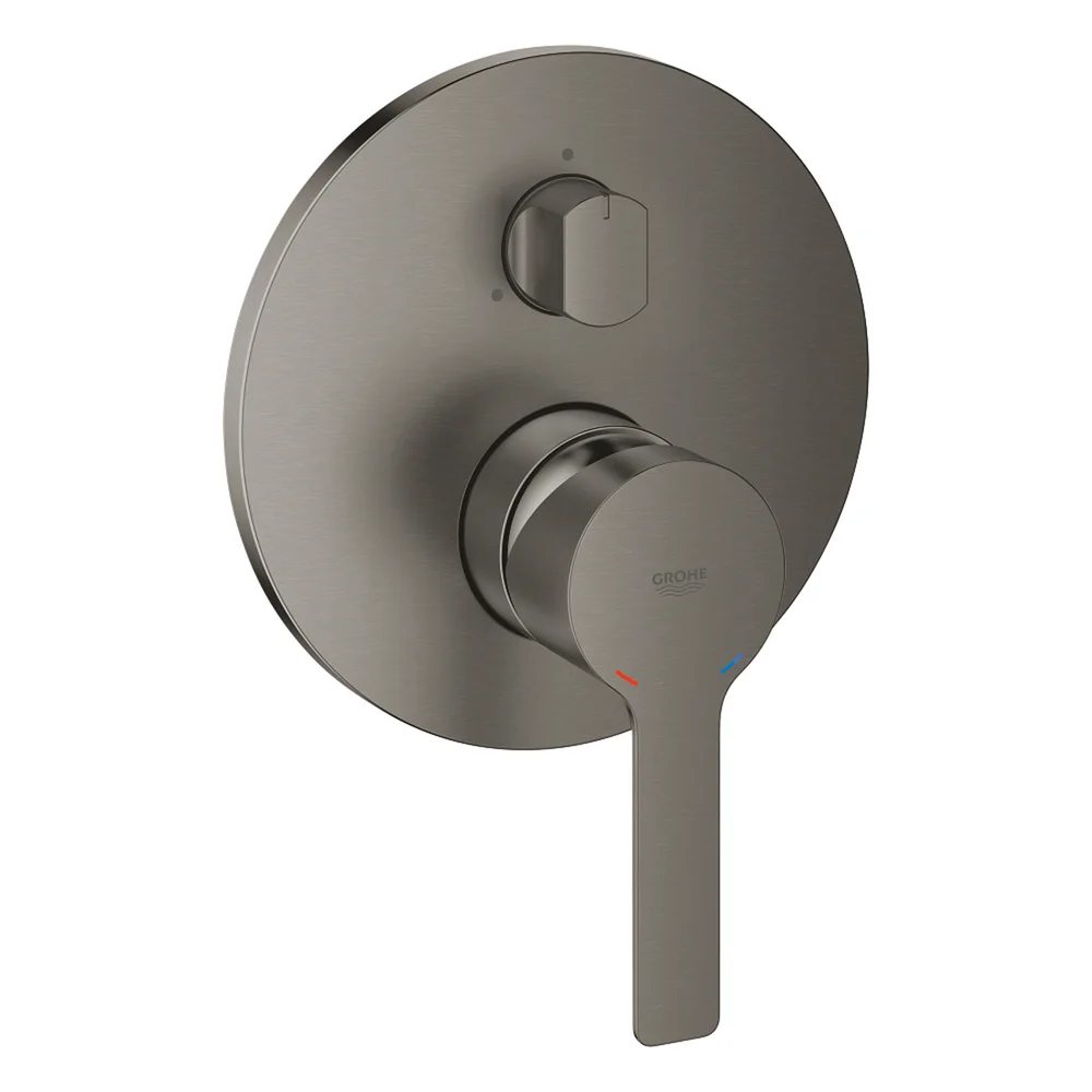 GROHE LINEARE ETTGREPSBATTERI FOR INNBYGGING M/3 UTLØP BØRSTET HARD GRAFITT v:2528127
