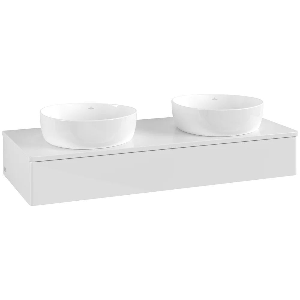 V&B ANTAO SERVANTSKAP 1 SKUFF GLATT 1200X190X500 FOR 2 SERV. U/KRANHULL HVIT v:2021979
