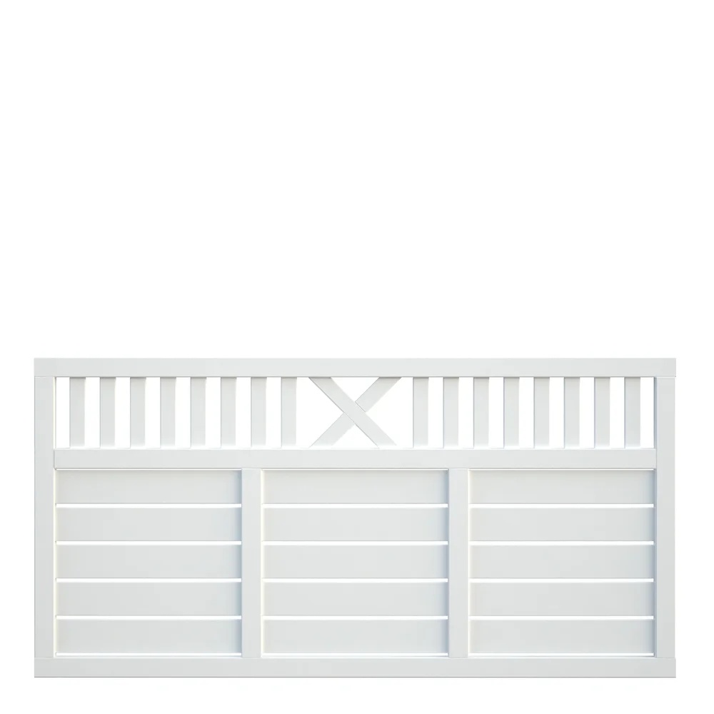 Levegg Helis 180×90 hvitmalt. 33×57 mm 12 mm panel v:5959202
