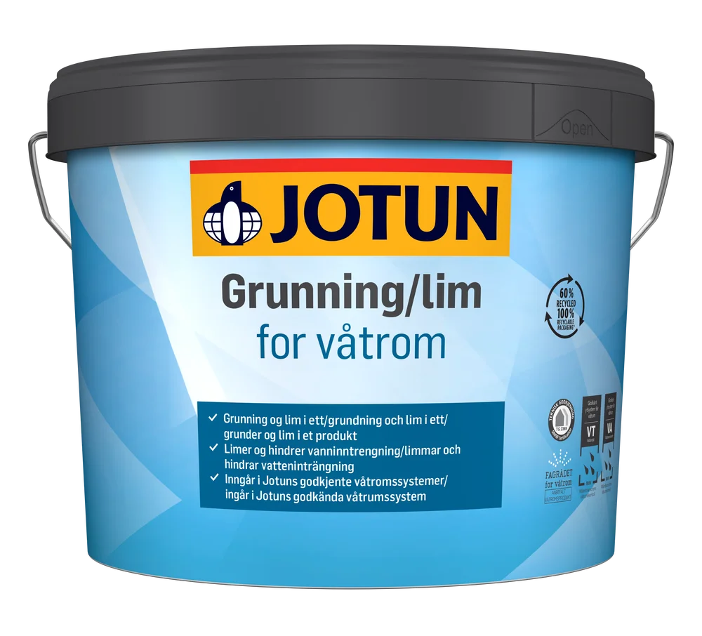 Jotun grunning/lim for våtrom 3 l – grunning og lim v:1108559