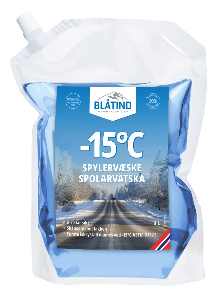 BLÅTIND SPYLERVÆSKE -15C 3L POSE v:1654234 BLÅTIND SPYLERVÆSKE -15C 3L POSE v:1654234