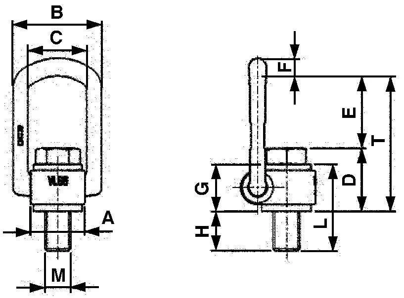 GIGANT ØYEBOLT M16 VLBG v:2710377