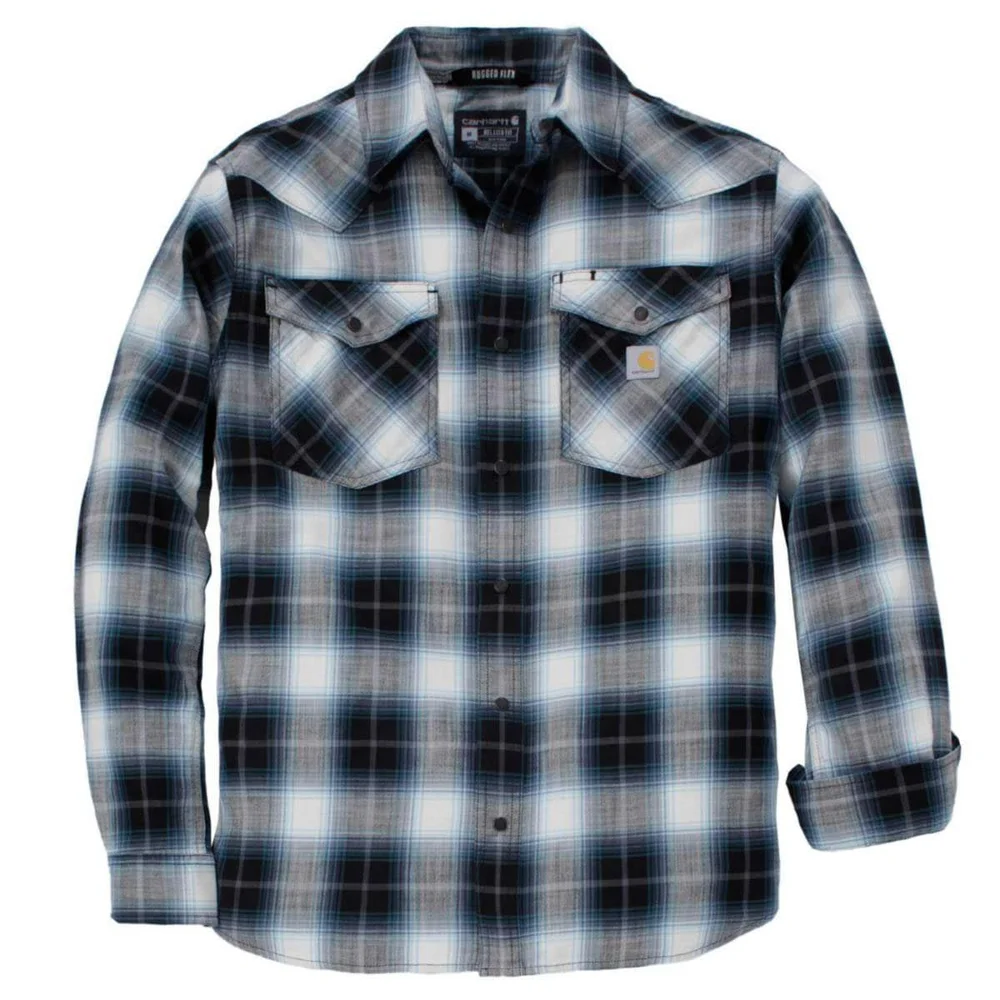 Carhartt Rutete skjorte, svart/grå/blå. v:8930387 Carhartt Rutete skjorte, svart/grå/blå. v:8930387