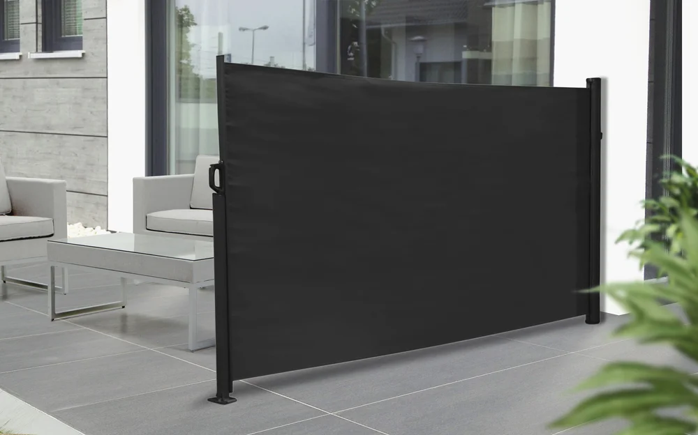Levegg uttrekkbar sort/grå 3×1,6 meter v:8180145