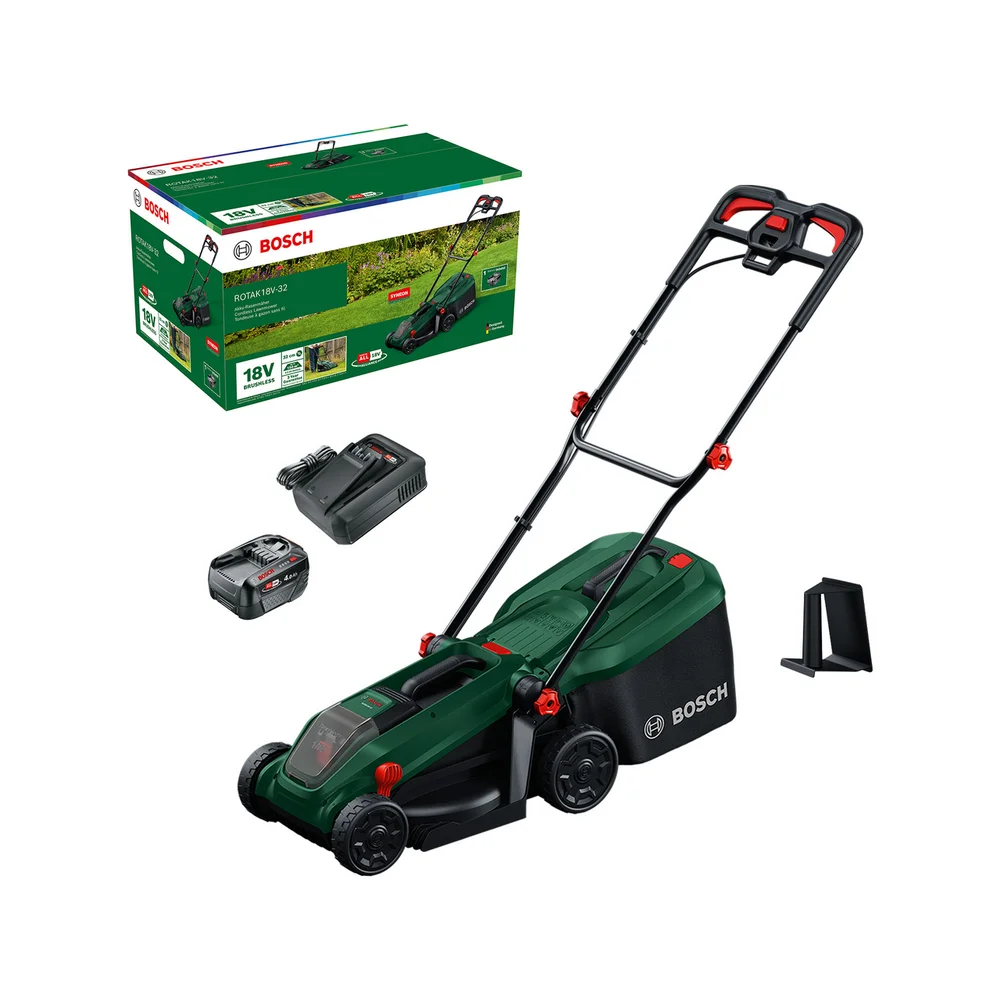 BOSCH GRESSKLIPPER ROTAK 18V-32 4,0AH v:2548768