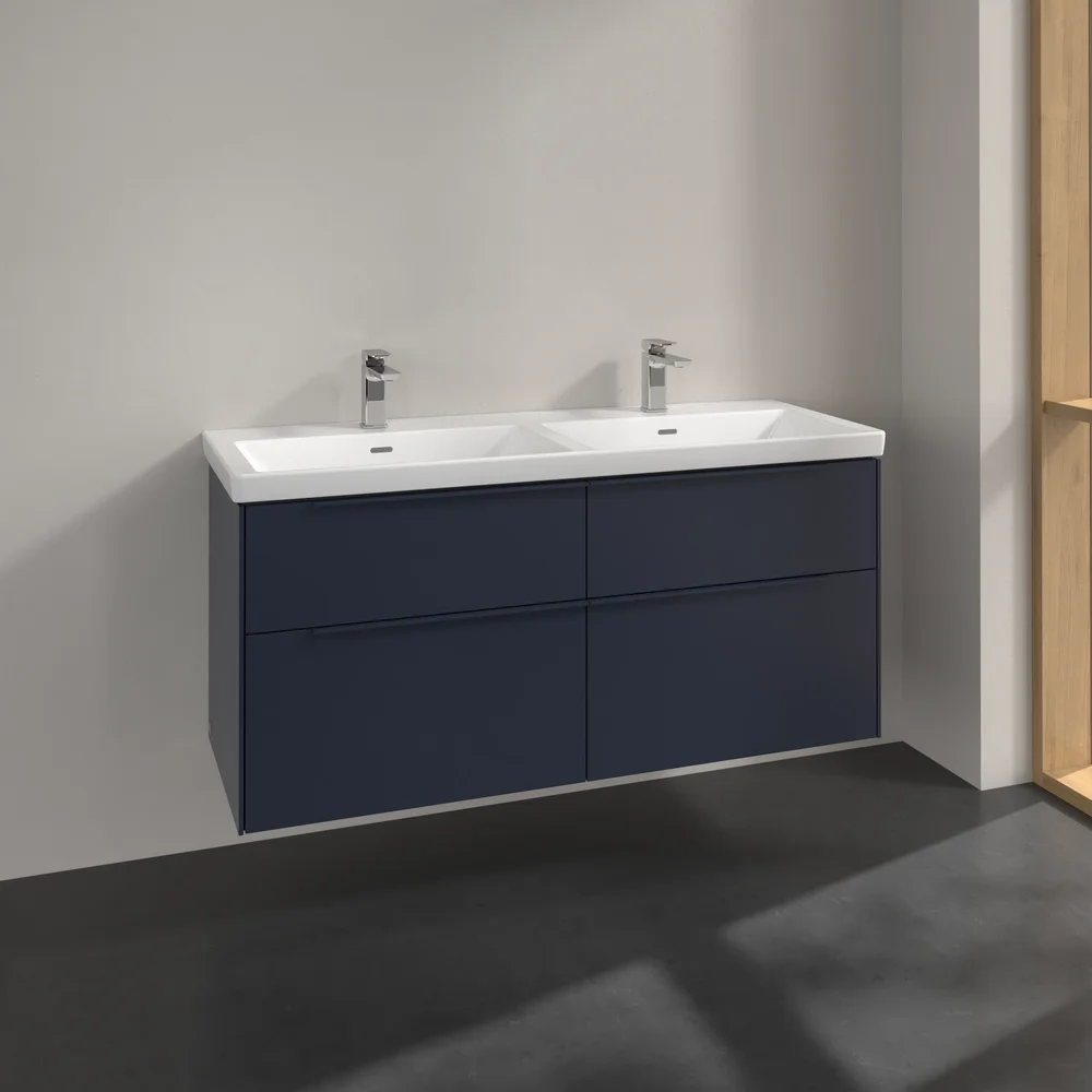 V&B SUBWAY 3.0 SERVANTSKAP 127X57 F/DOBBEL SERVANT MARINE BLUE HÅNDTAK I MØBELETS FARGE v:1598091