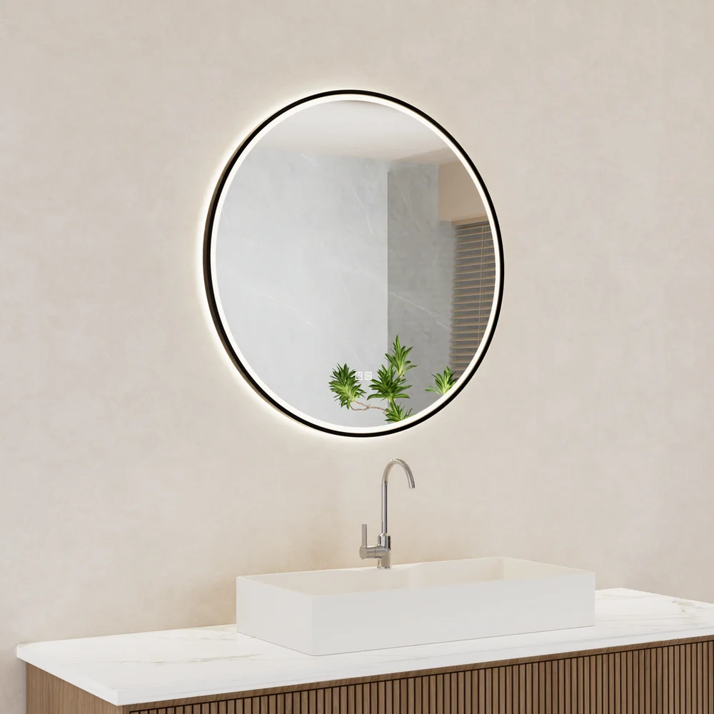 TREND MOON LYSSPEIL SORT Ø90 CM v:9299941 TREND MOON LYSSPEIL SORT Ø90 CM v:9299941
