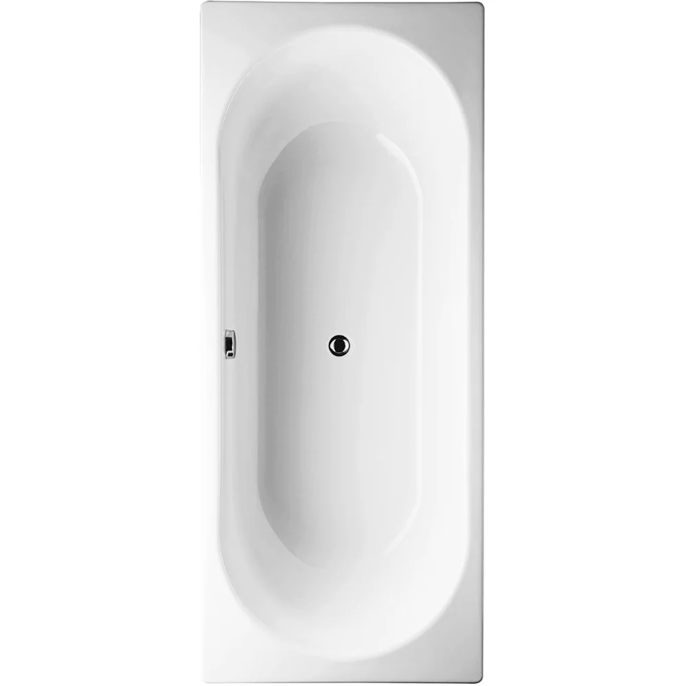 GUSTAVSBERG 1380 BADEKAR F/INNBYGNING M/HULL TIL OVERLØP,HVIT v:1116123