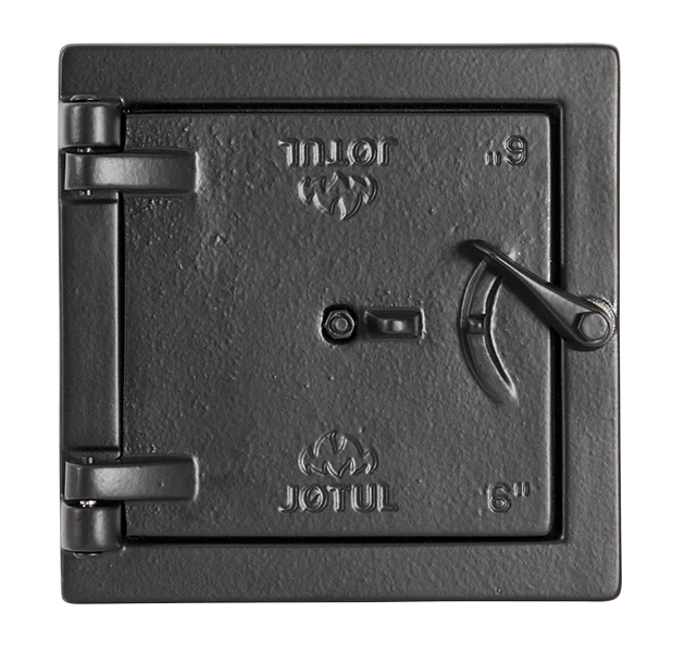 Feieluke støpejern 9” x 9” sort v:7667286