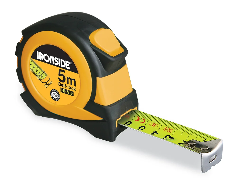 Målebånd 5m rubber – Ironside v:1529886 Målebånd 5m rubber – Ironside v:1529886