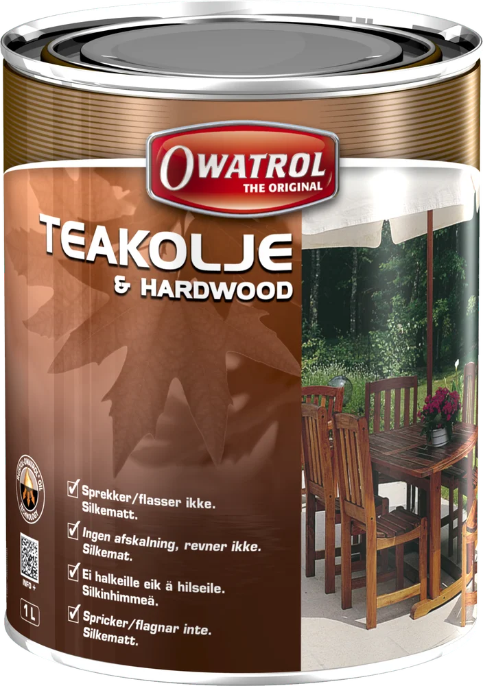 Teakolje 1 liter silkematt finish v:3744664 Teakolje 1 liter silkematt finish v:3744664