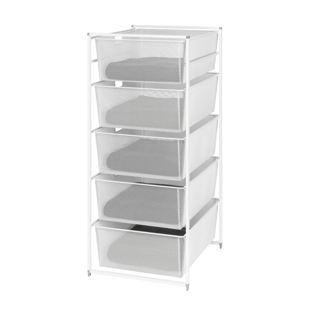 Kurvsystem med 5 meshkurver 104×45 cm hvit v:7066596 Kurvsystem med 5 meshkurver 104×45 cm hvit v:7066596