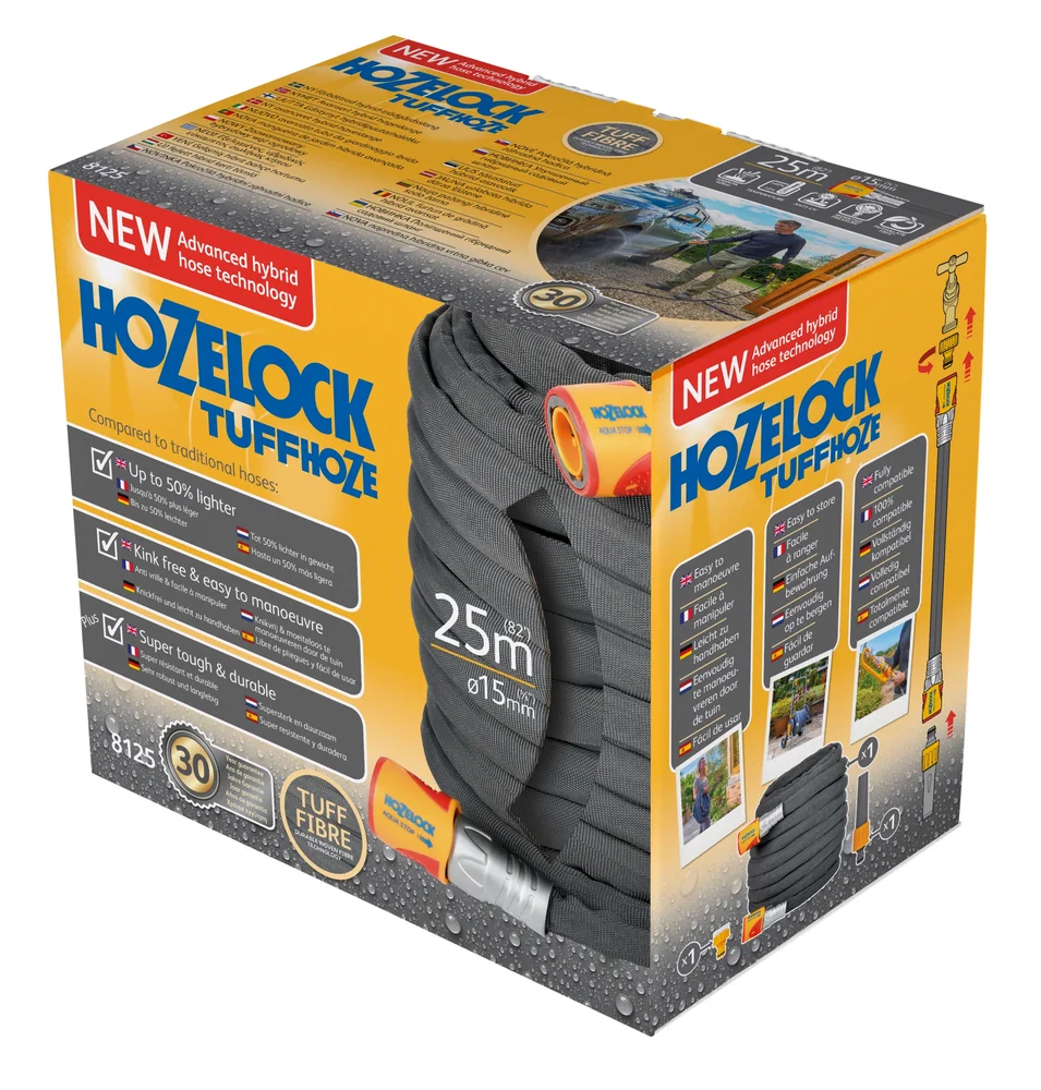 Hozelock Slangesett Tuffhoze, 25 m v:1027171