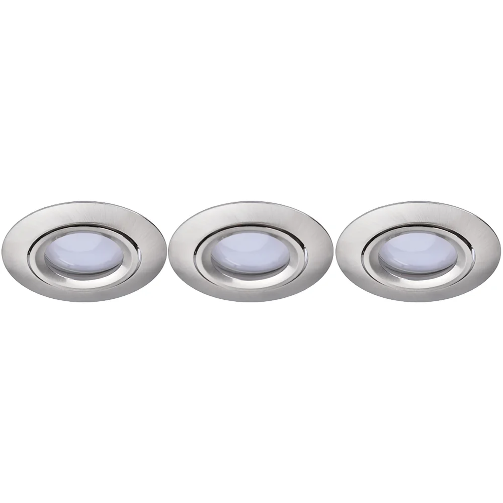 LUTEC CONNECT SCOP INDOOR LED BØRSTET NIKKEL 3.STK SPOT Ø8,4 v:1108836