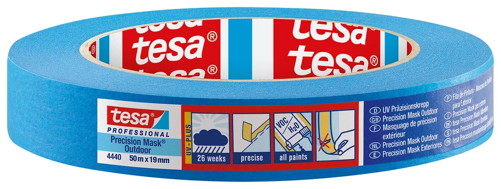 Tesa Maskeringstape Precision Mask, utendørs, 19 mm x 50 m v:6257722