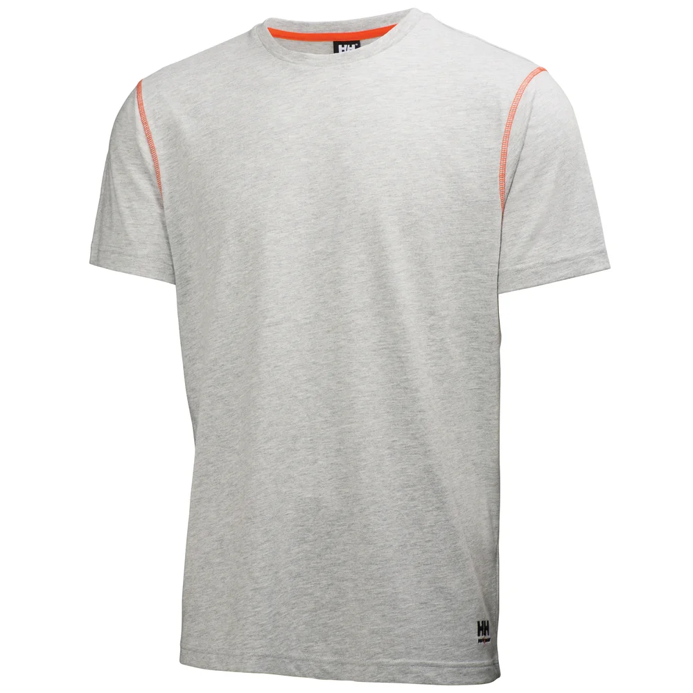 Helly Hansen Workwear T-skjorte Oxford grå, strl L v:2910649