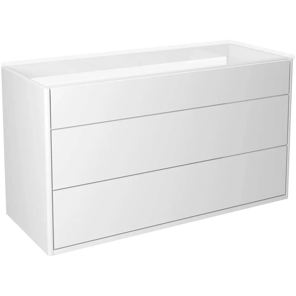 GUSTAVSBERG GRAPHIC BADEROMSMØBEL 100 CM HVIT U/SERVANT v:9644902