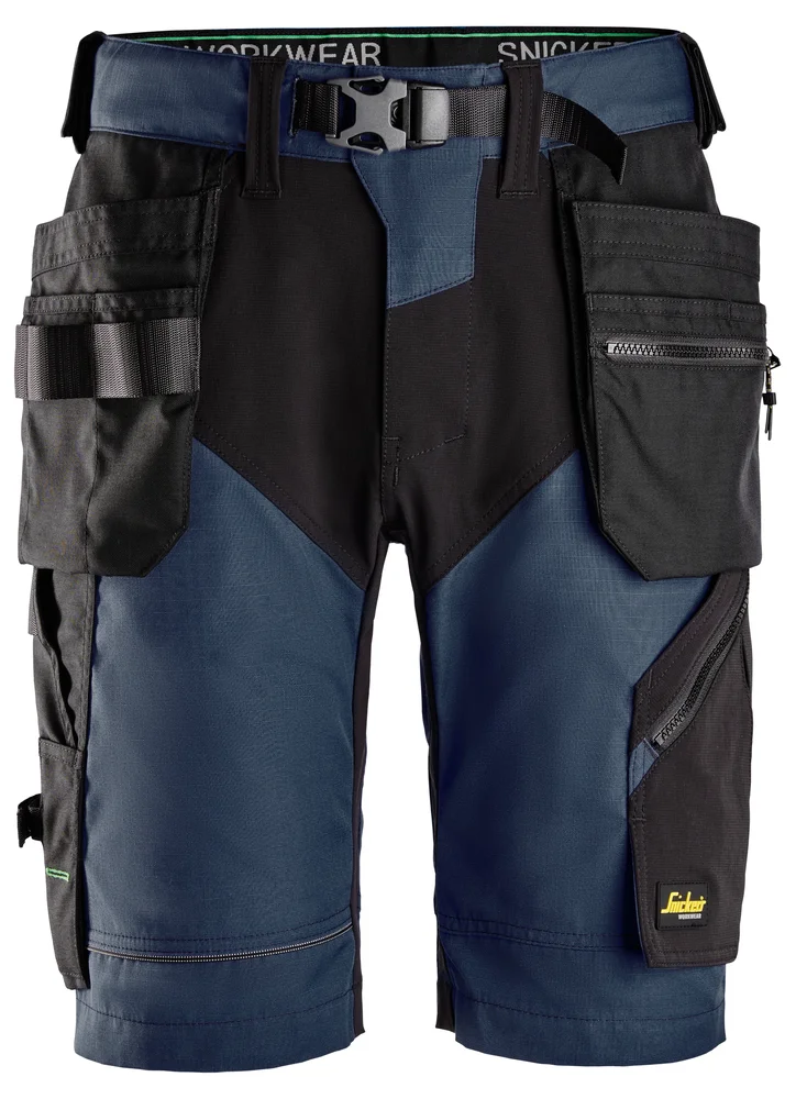 Håndverkshorts 6904 FLexiWork+ Mørkblå/sort str 52 v:3946493