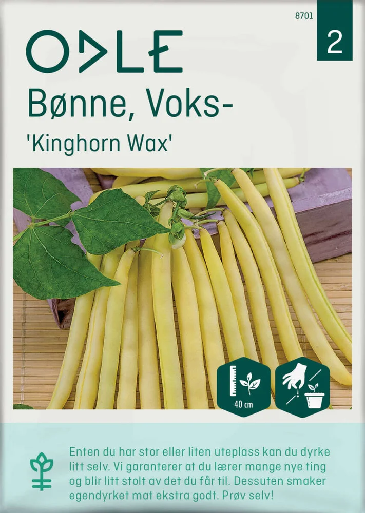 Odle 'Kinghorn Wax' voks bønne frø v:6760252 Odle 'Kinghorn Wax' voks bønne frø v:6760252
