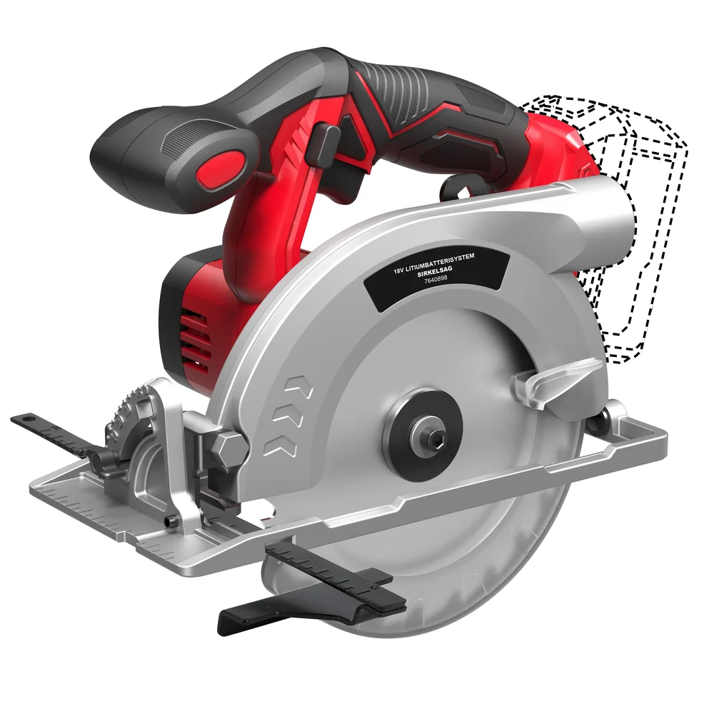 Q-Powertools sirkelsag 18 V med 165 mm blad og 55 mm kuttekapasitet v:1926622 Q-Powertools sirkelsag 18 V med 165 mm blad og 55 mm kuttekapasitet v:1926622